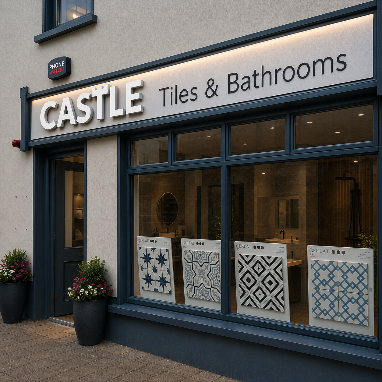 Castle Tiles & Bathrooms showroom in Trim, Co. Meath